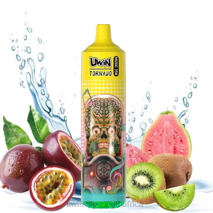 UWIN Vape Flavor - Kiwi Passion Fruit Guava HH6223 UWIN CRYSTAL 35K DISPOSABLE VAPE